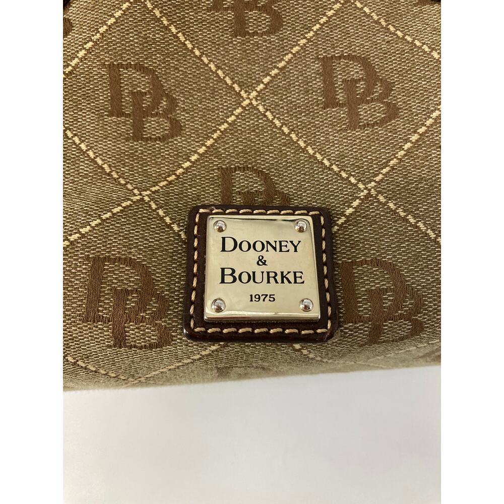 DOONEY BOURKE LARGE TAN CANVAS LEATHER TRIM HANDBAG - Picture 15 of 16